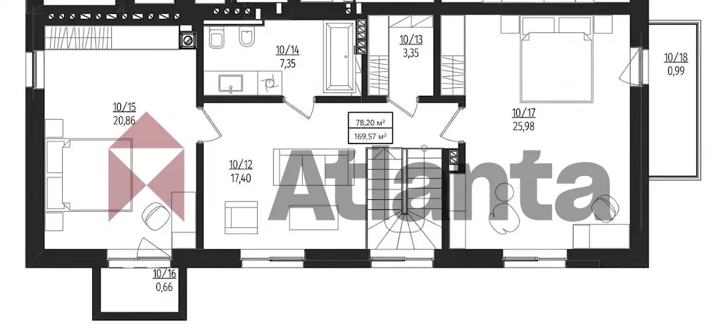Багатокімнатна квартира за адресою вул. Героїв Крут (площа 170 м²) - фото 6 Багатокімнатна квартира за адресою вул. Героїв Крут (площа 170 м²) - Atlanta.ua - фото 6